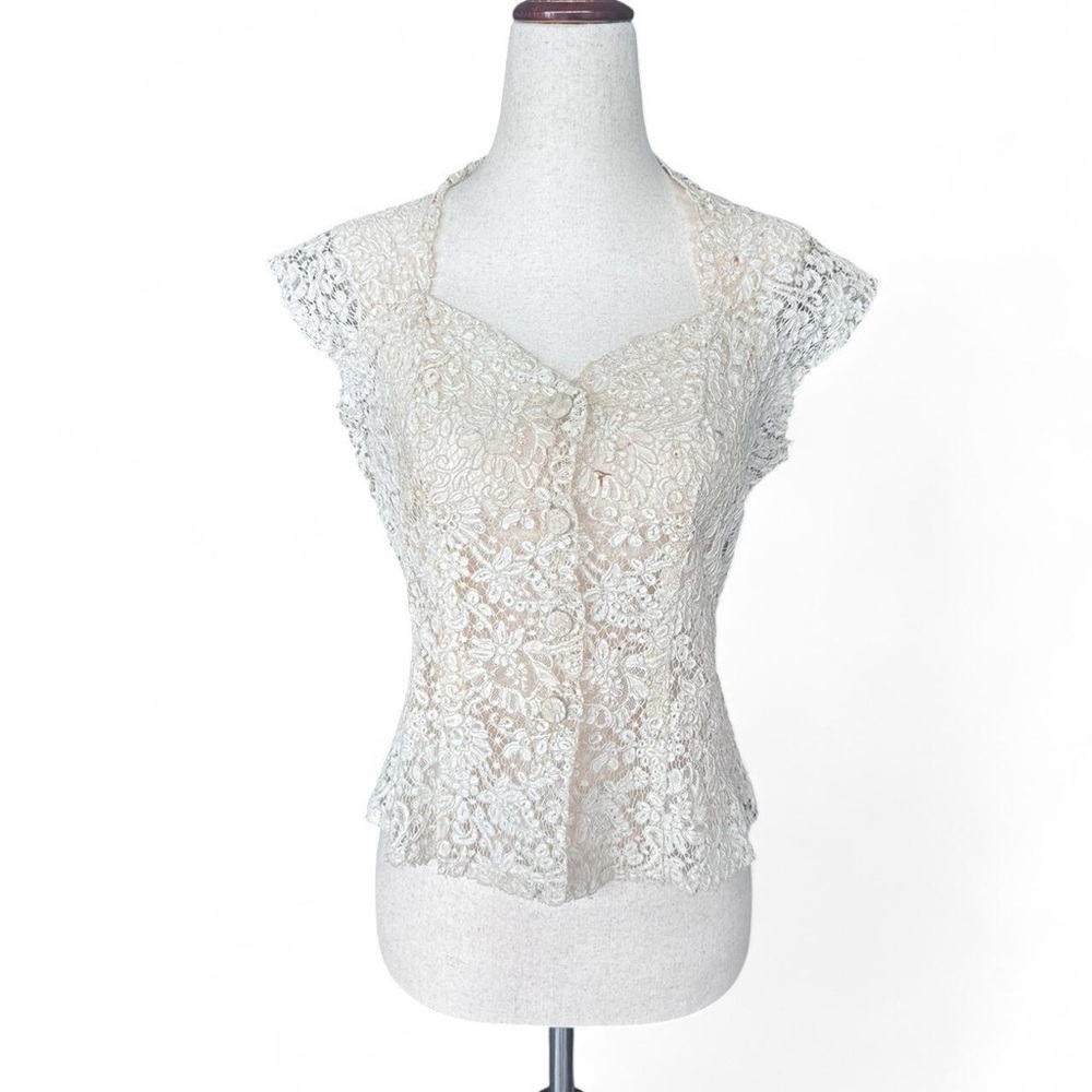 Antique lace top